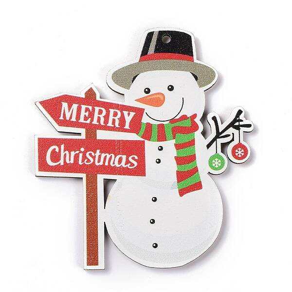 Christmas Wood Big Pendants