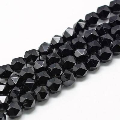 Natural Black Onyx Beads Strands