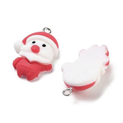 Christmas Theme Opaque Resin Pendants