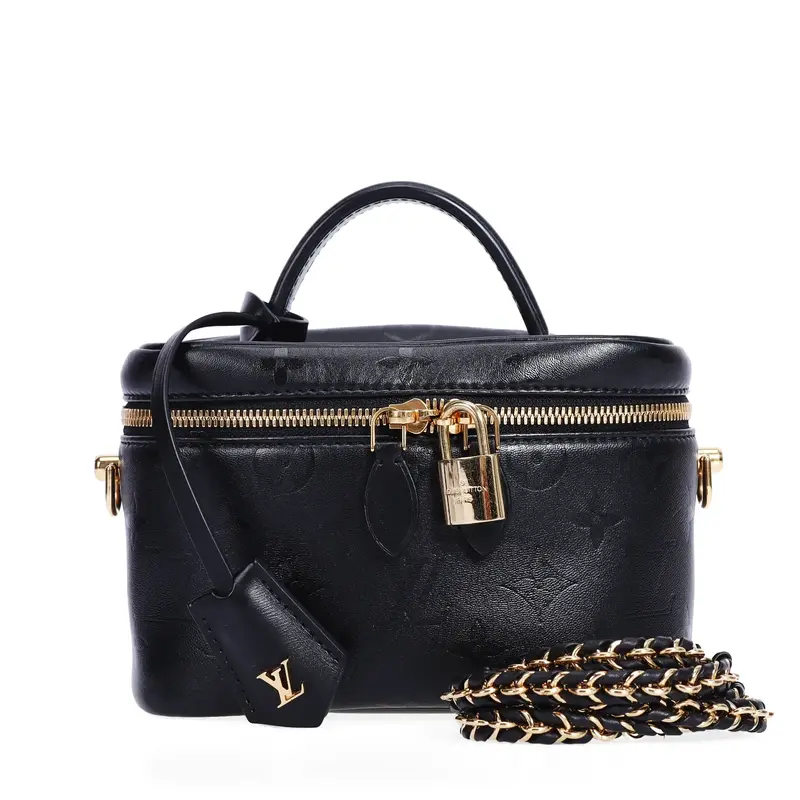 Pre-owned Louis Vuittion Lambskin Leathe Shoulder Bags Louis Vuitton Vanity PM Black Monogram Lambskin Leather Shoulder Bag 4...