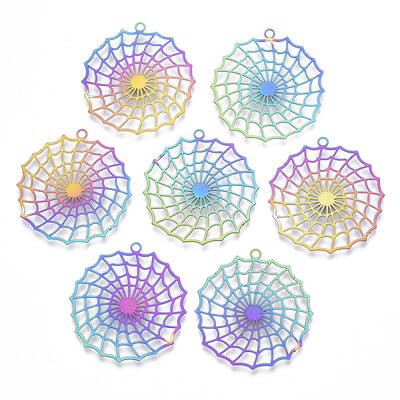 Ion Plating(IP) 201 Stainless Steel Filigree Pendants