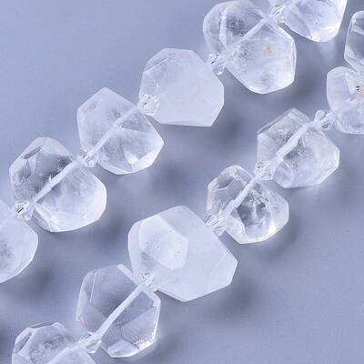 Natural Quartz Crystal Beads Strands