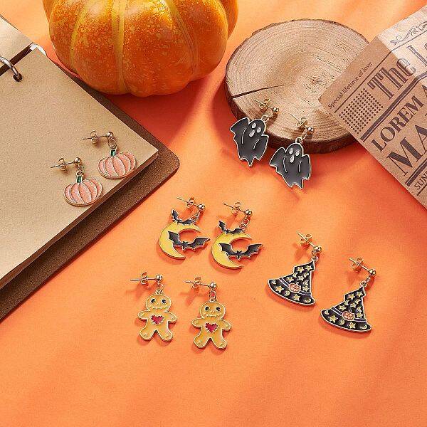 Halloween 304 Stainless Steel Stud Earrings