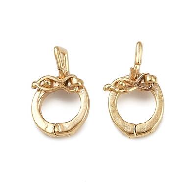Brass Twister Clasps