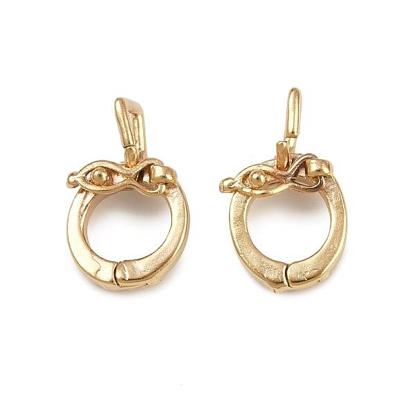 Brass Twister Clasps