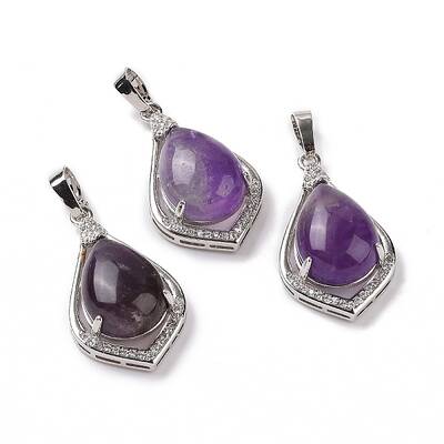 Natural Amethyst Pendants
