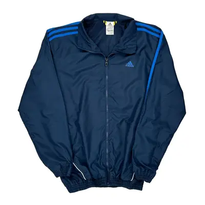Adidas Track Jacket - Medium Navy Polyester