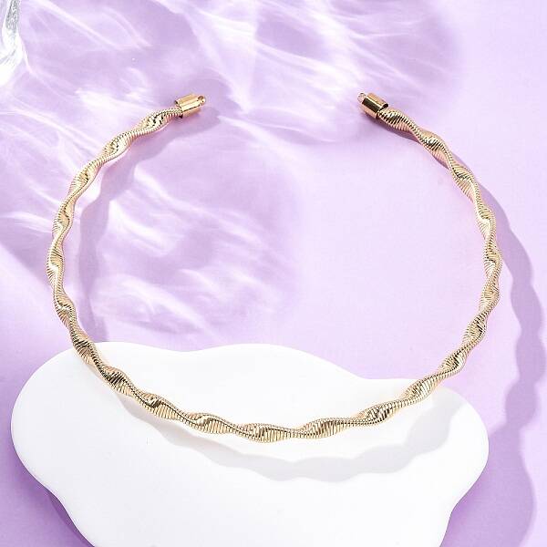 6.5mm Twist Iron Chain Necklaces