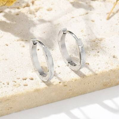 304 Stainless Steel Hoop Earrings for Women