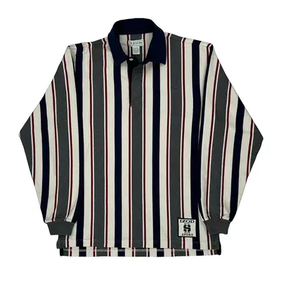 Izod Rugby Shirt - Medium Multicoloured Cotton