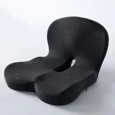 TushGuard Seat Cushion - Memory Foam Seat Cushion for Office Chair, Car Seat, Airplane, Bleacher - Relieveatica, Buttocks, an...