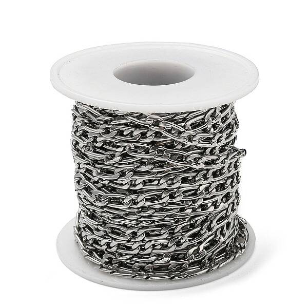 Tarnish Resistant 304 Stainless Steel Figaro Chains