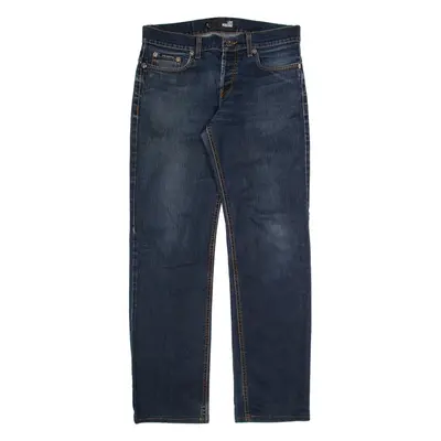 LOVE MOSCHINO Womens Jeans Blue Regular Straight Stone Wash W31 L30