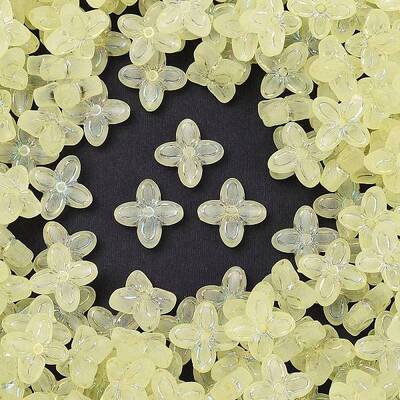 Frosted Transparent Acrylic Beads