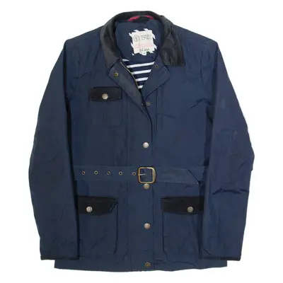 FAT FACE Belted Womens Jacket Blue UK 12