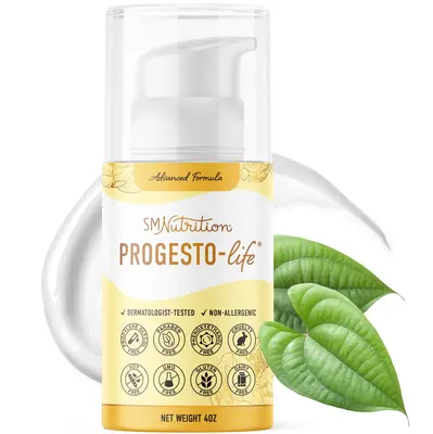 Advanced Progesto-Life Hormone Balance Cream for Women by SM Nutrition | Bioidentical, Micronized, & USP Certified | Dermatol...