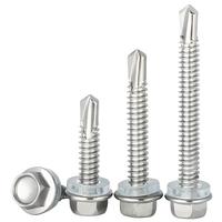 M8 Hexagon Head Self Drilling Screw Set, Stainless Steel Hexagon Head Screw Set, Fastener Set for Tesla Head Self Drilling, H...