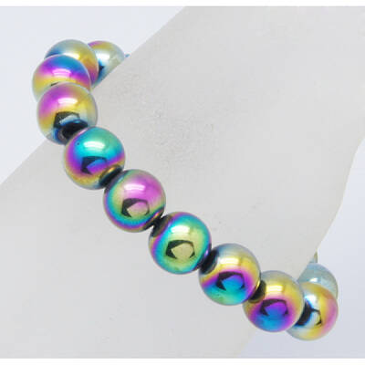 Non-Magnetic Synthetic Hematite Bracelets