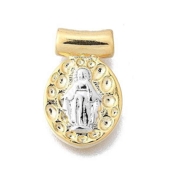 Religion Theme Brass Hammered Pendants