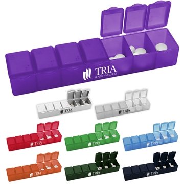 250 Custom 7 Day Pill Case - Braille Writing