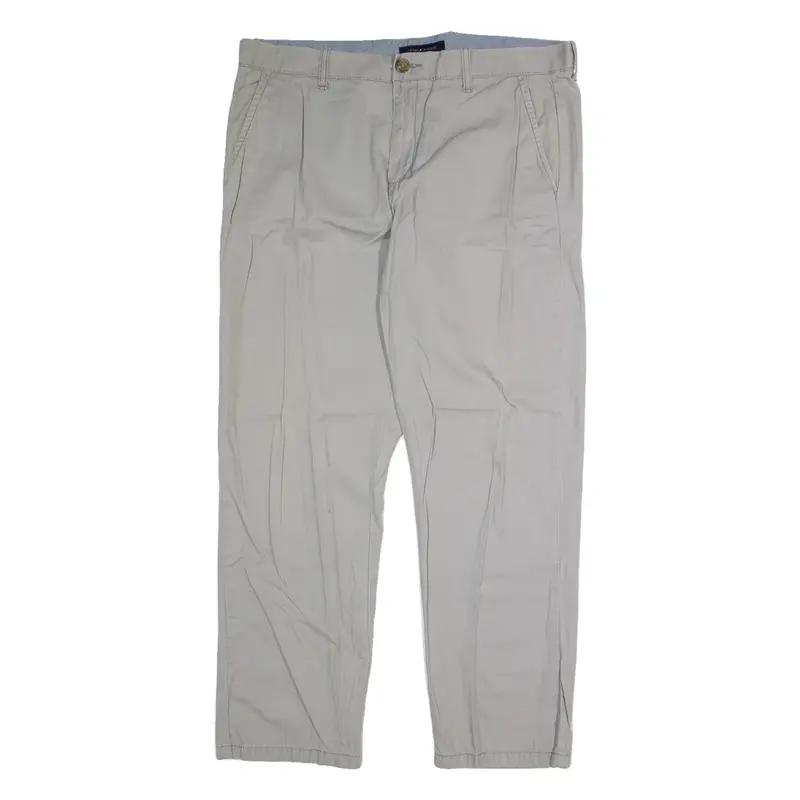 TOMMY HILFIGER Chino Mens Trousers Grey Regular Tapered W36 L30