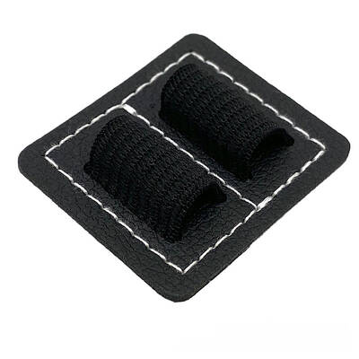 Self-adhesive Leather Pen Holder for Notebook