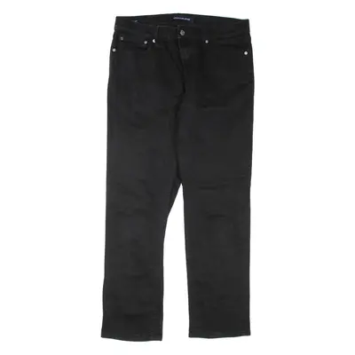 CALVIN KLEIN JEANS Womens Jeans Black Regular Straight W34 L32