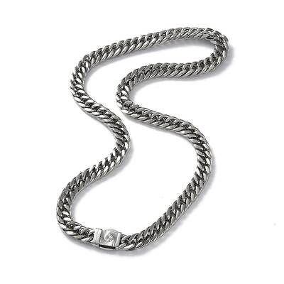 Non-Tarnish 304 Stainless Steel Cuban Link Chain Necklaces