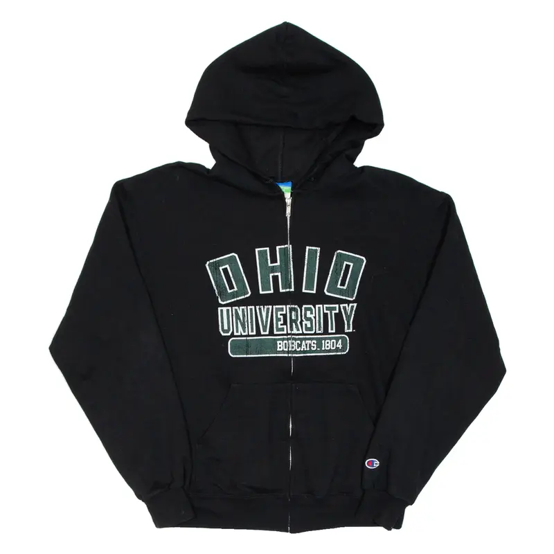 CHAMPION Ohio University Mens Black Hoodie Full Zip M