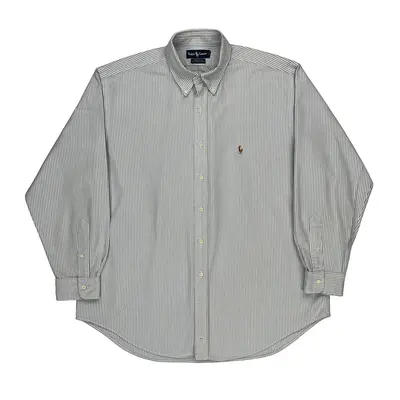 Yarmouth Ralph Lauren Striped Shirt - XL Blue Cotton