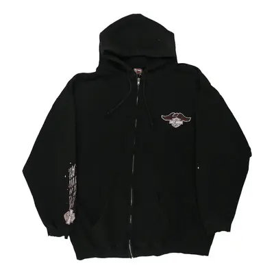 Harley Davidson Graphic Hoodie - 3XL Black Cotton