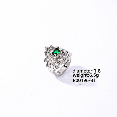 Brass Rhinestones Finger Rings for Women