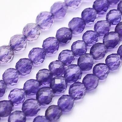 Natural Amethyst Beads Strands