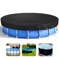 Zanhubruake Outdoor Above Ground Pool Covers, Backyard Round Pool Covers,, Summer Pool Accessories, Waterproof Dustproof s, B...