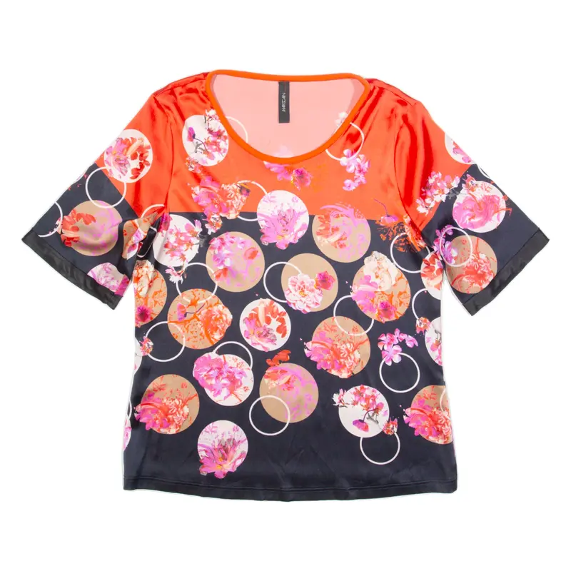 MARC CAIN Womens Printed Top Red Spotted L