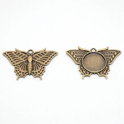 Alloy Pendant Cabochons Settings