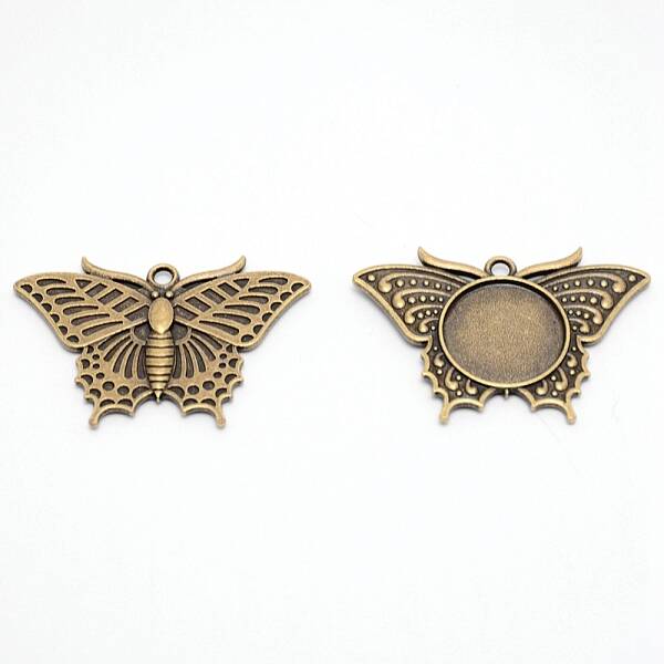 Alloy Pendant Cabochons Settings