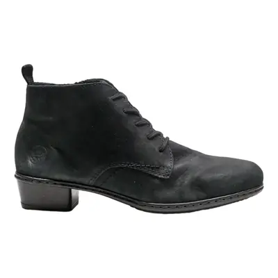 RIEKER Ankle Boots Black Suede Womens UK 7