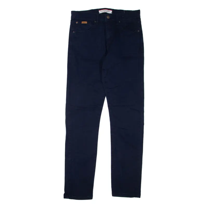 U.S. POLO ASSN Chino Mens Trousers Blue Slim Straight W30 L32