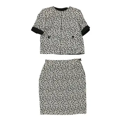 Valentino Floral Full Suit - Small White Cotton | Size: small
