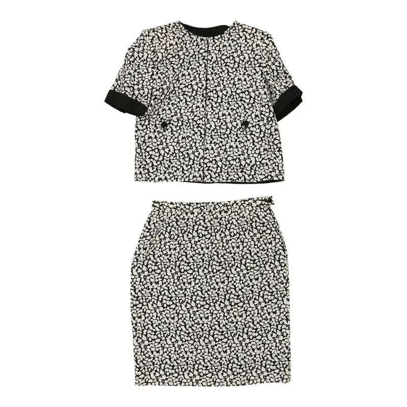 Valentino Floral Full Suit - Small White Cotton | Size: small