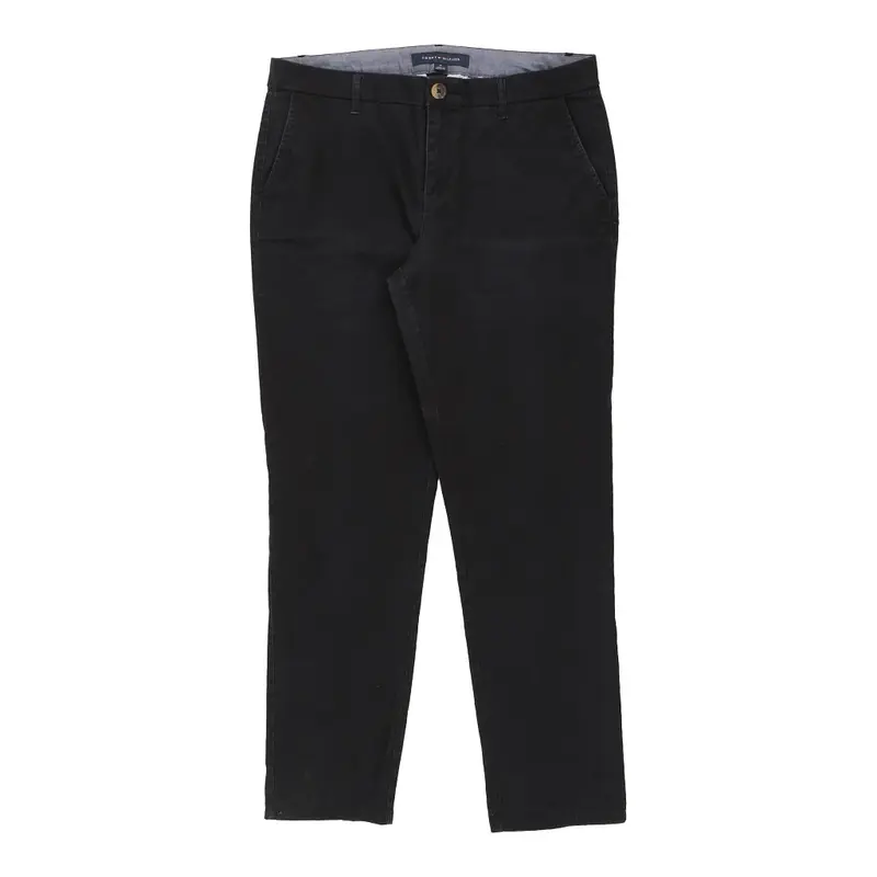 Tommy Hilfiger Trousers - 34W UK 12 Black Cotton