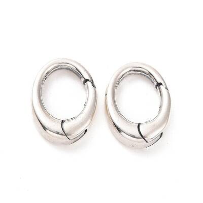 925 Sterling Silver Spring Gate Rings