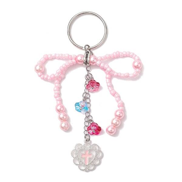 Glass Seed Bead Keychain