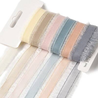 Polyester and Nylon Raw Edged Ribbon Sets