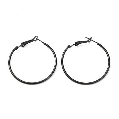Baking Paint 201 Stainless Steel Hoop Earrings