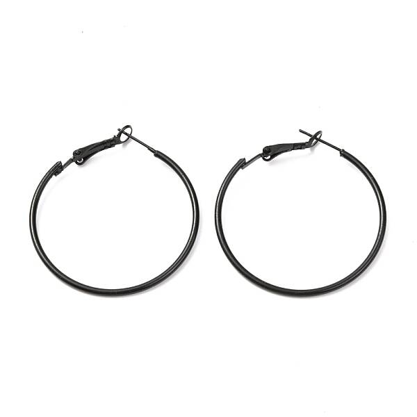 Baking Paint 201 Stainless Steel Hoop Earrings
