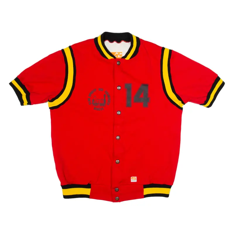 PANZERI Short Sleeve Mens Jacket Red L