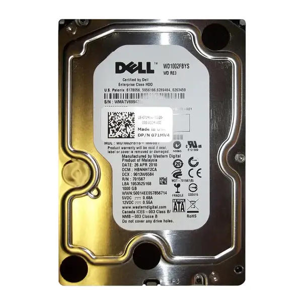 71MV4 Dell 1TB 3Gb/s SATA 7200 3.5-inch 32MB Hard Drive
