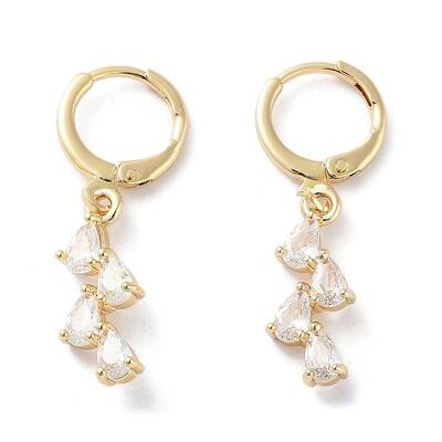 Rack Plating Brass Leverback Earrings